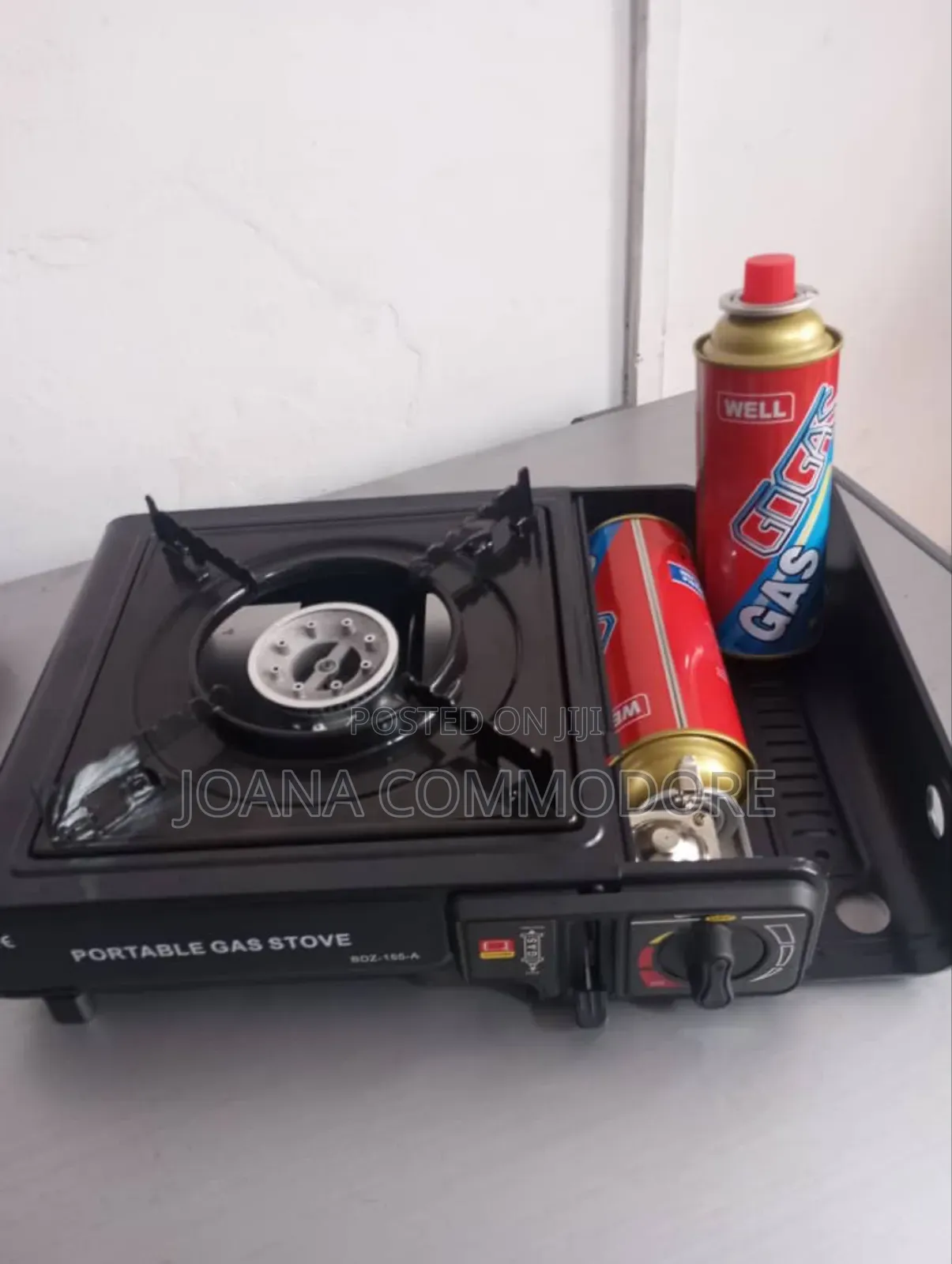 Portable Gas Stove With Two Gas Cans