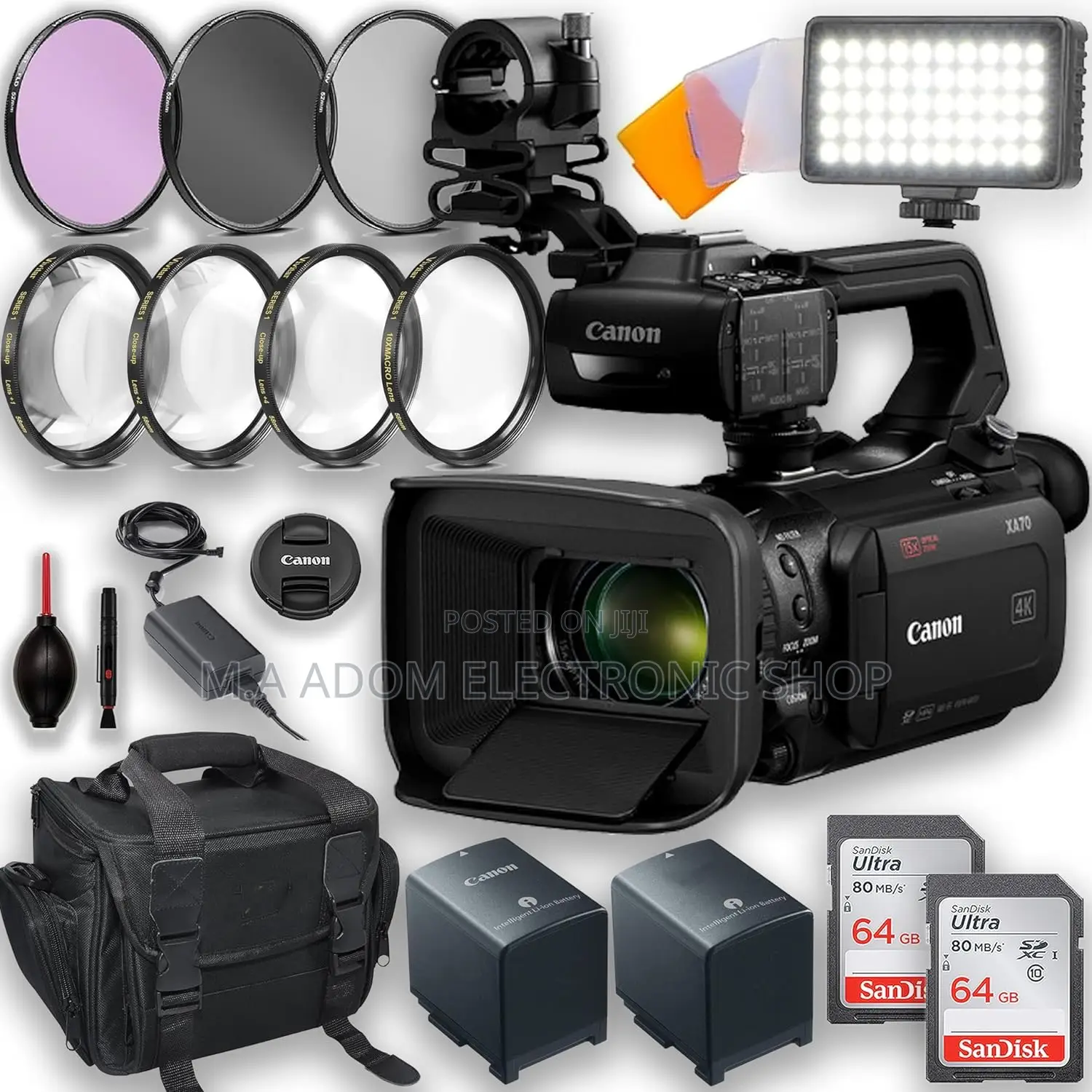 Canon Xa70 With It Accessories