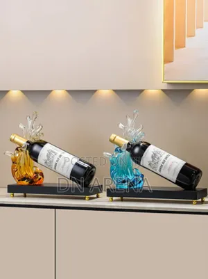 Abstract Art Style Wine Rack