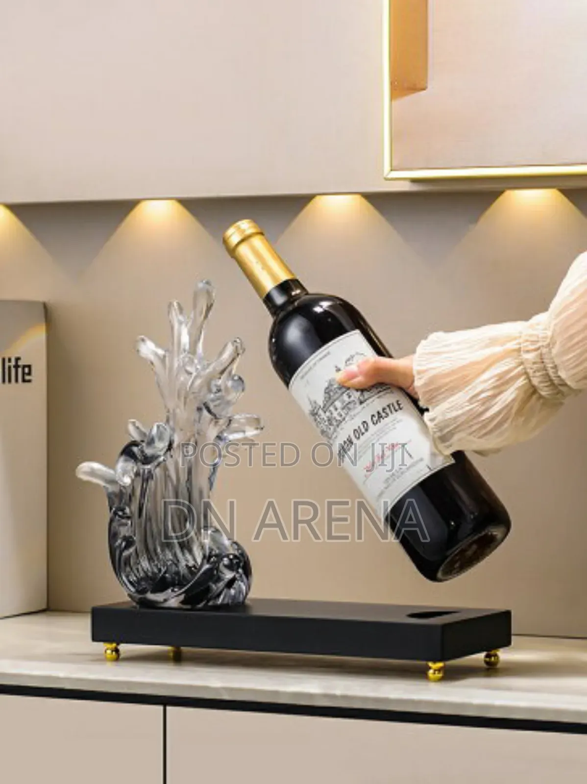 Abstract Art Style Wine Rack