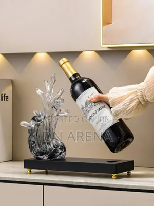 Abstract Art Style Wine Rack