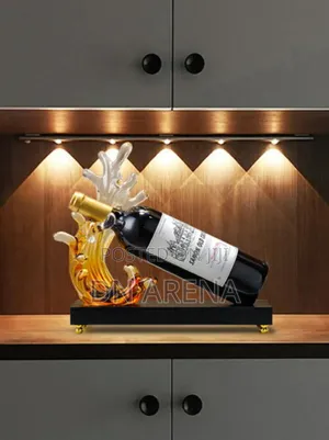 Abstract Art Style Wine Rack