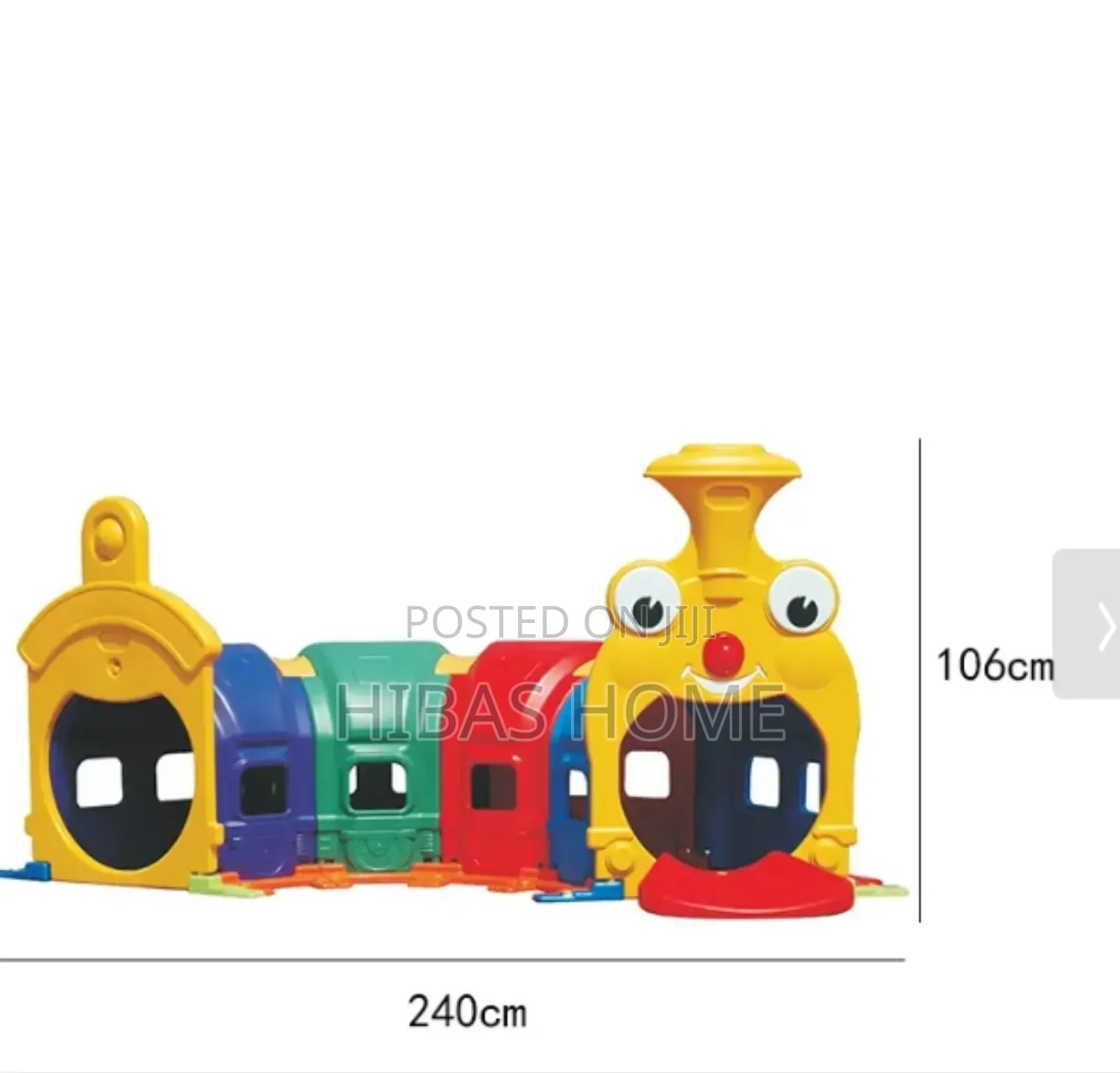 Big Size Train Design Kids Crawl Tunnel 240*106*98cm