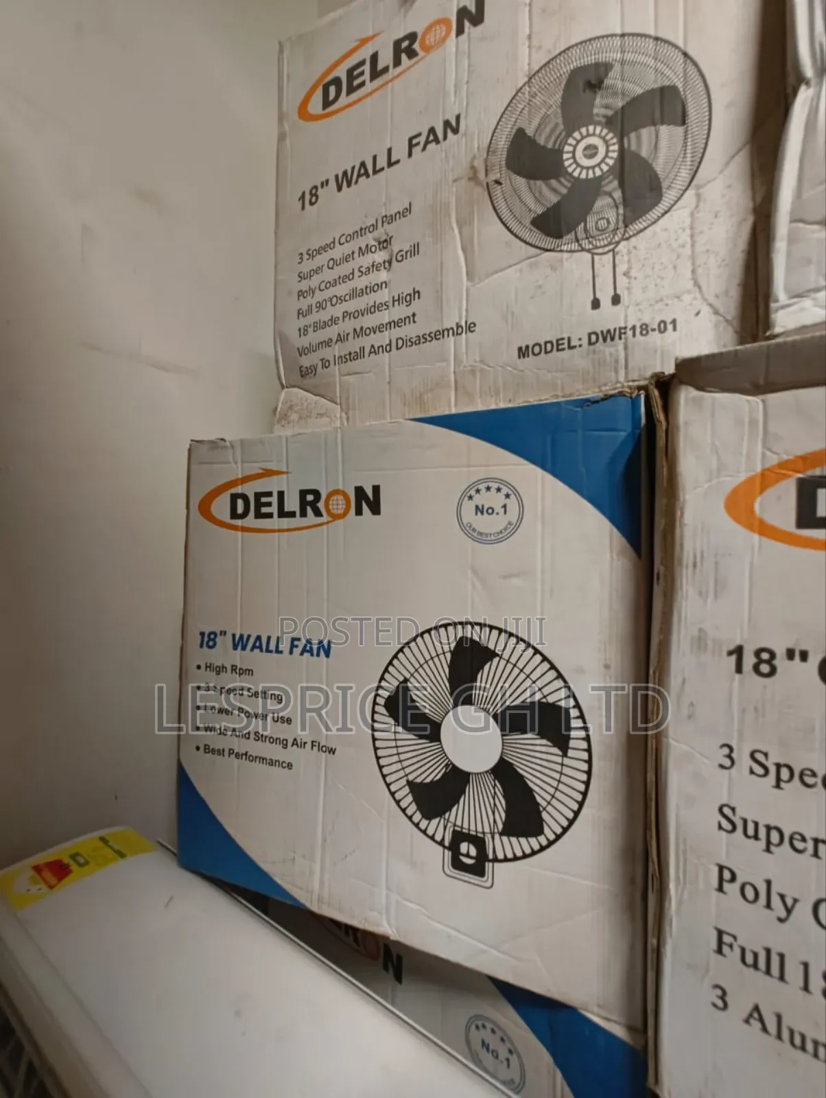 Modern 5 Blade Wall Fan for Kitchen