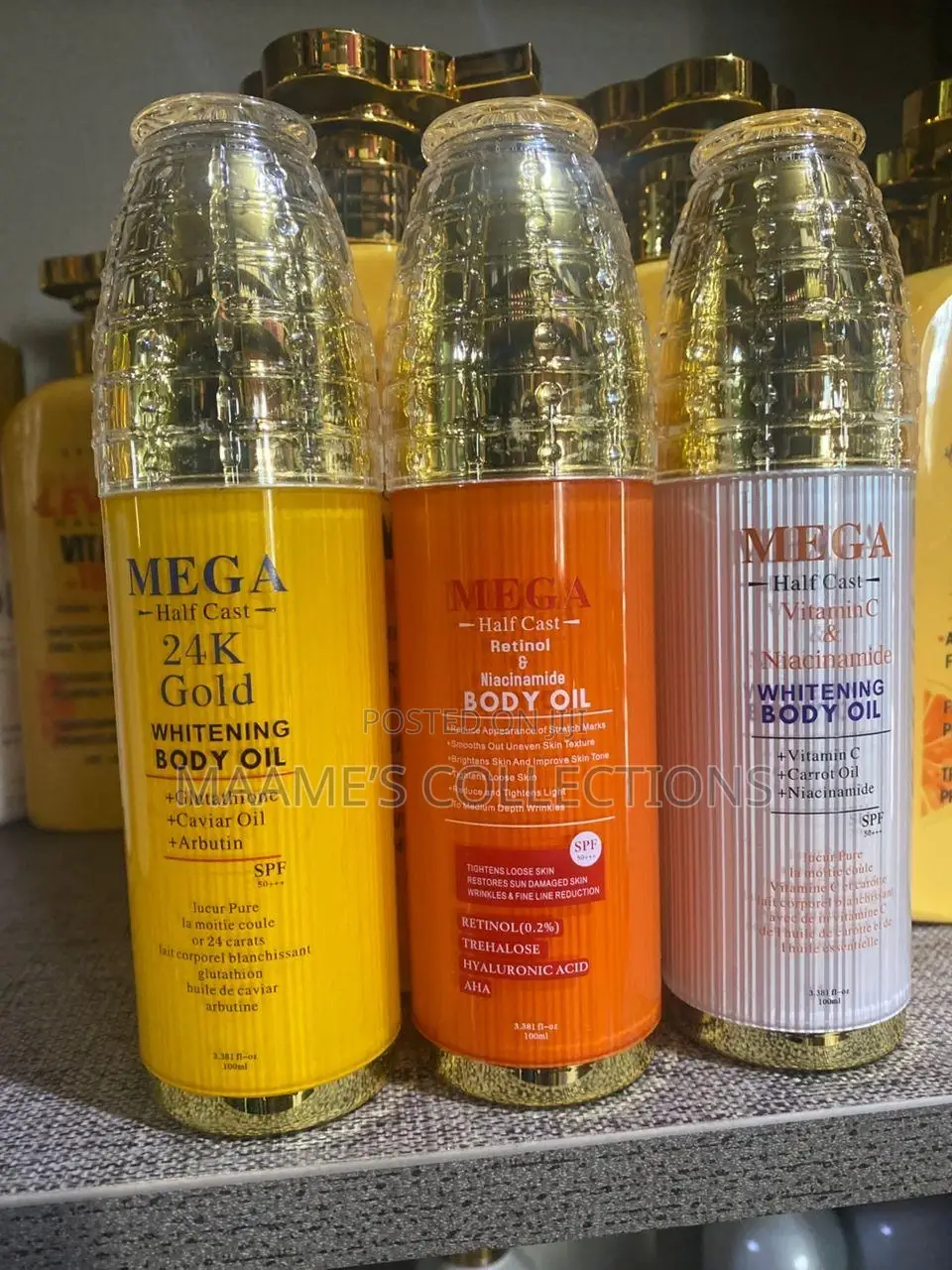 Mega Half Cast Whitening Body Oils
