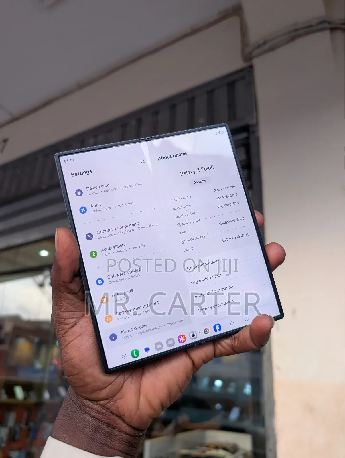 Samsung Galaxy Z Fold6 256 GB Blue