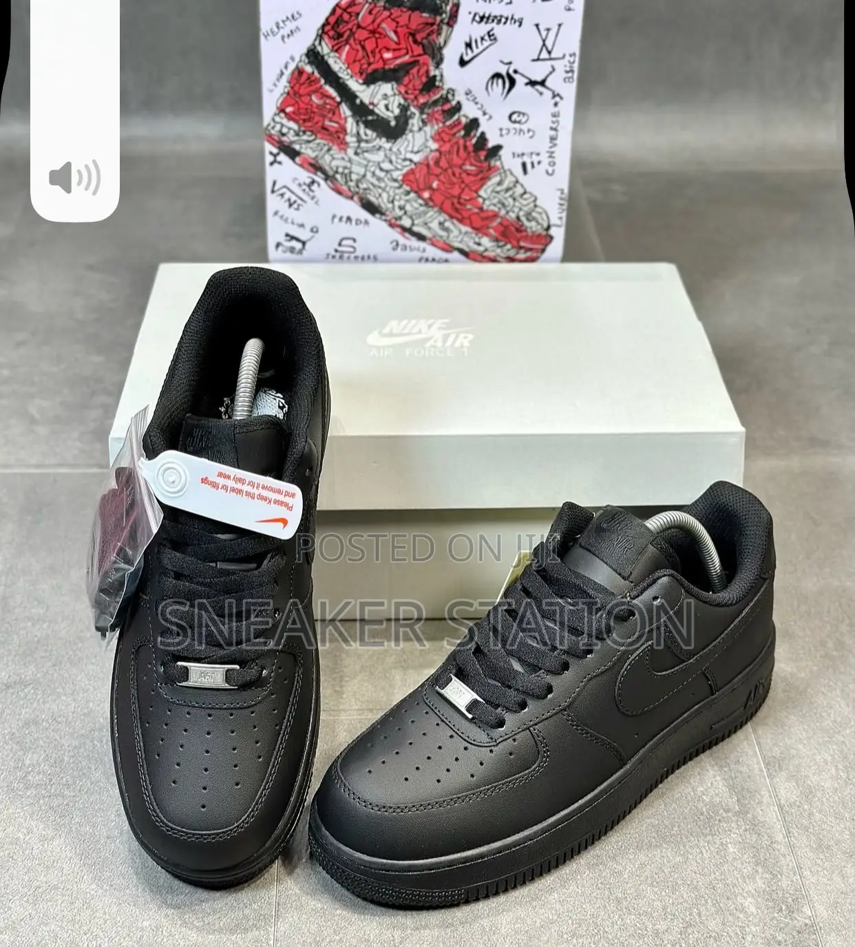 Nike Air Force 1 Unisex All Black
