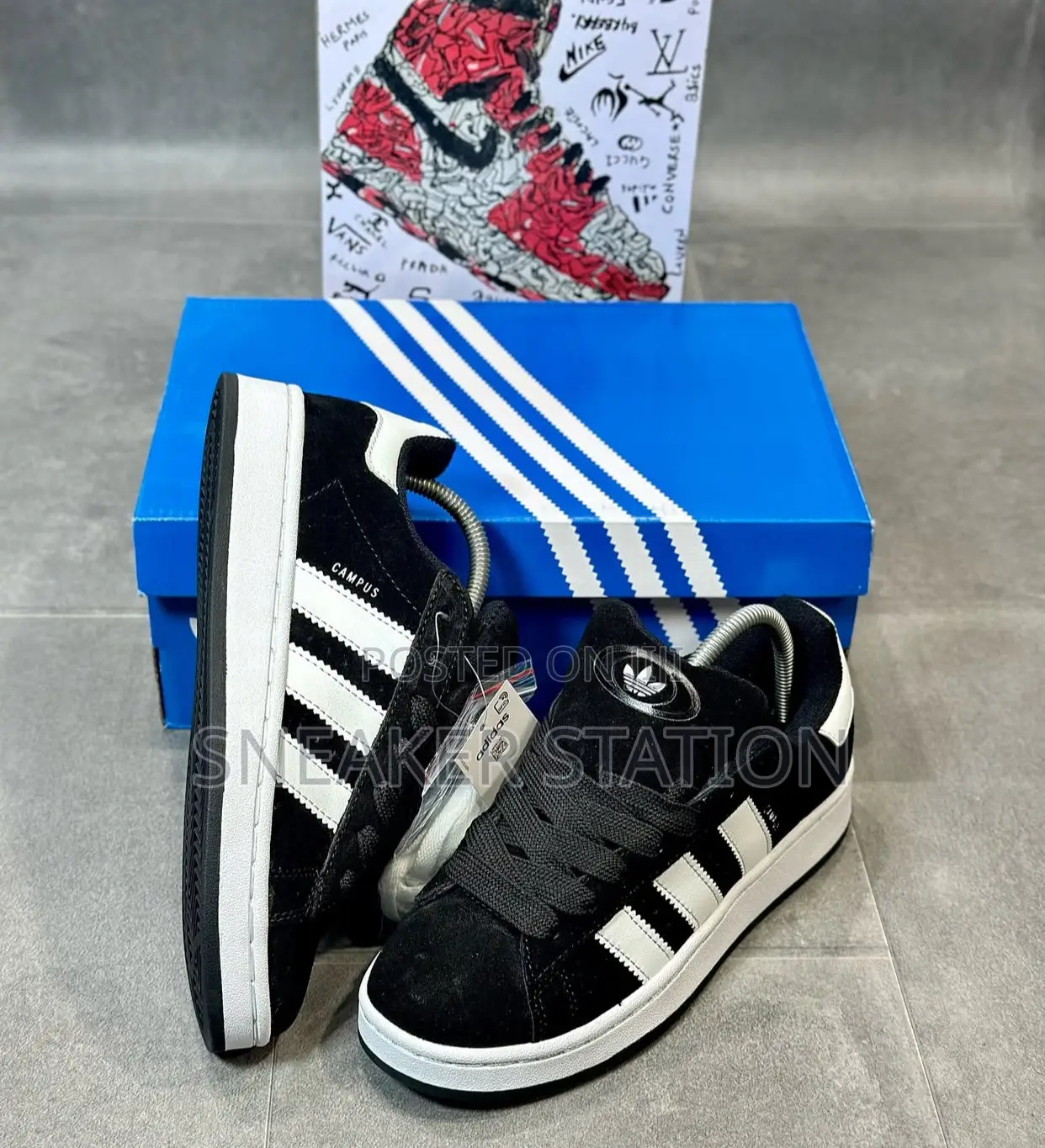 Adidas Unisex Campus Black/White Available