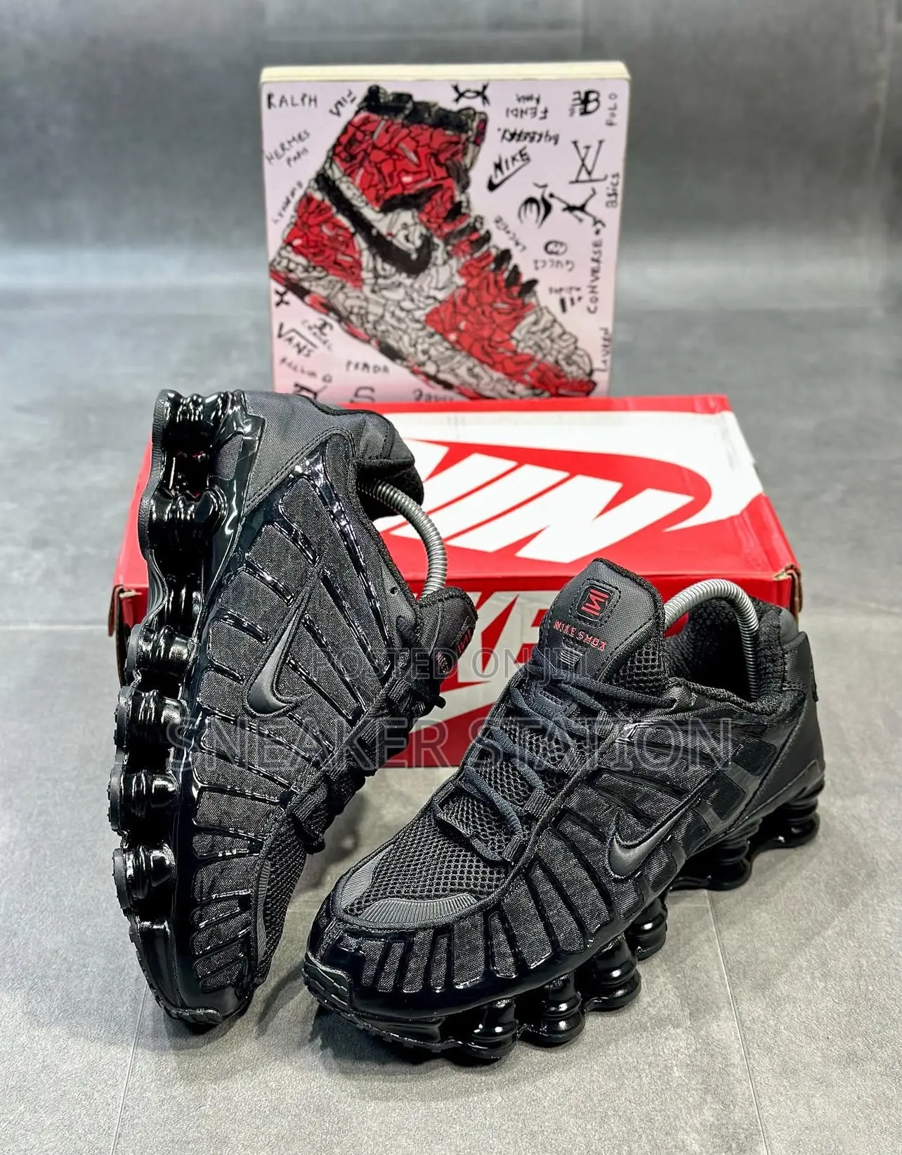 Nike Shox Tl All Black Sneaker