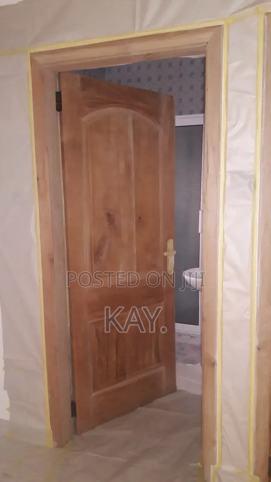 Wood Door Spray Painting Refinishing Service