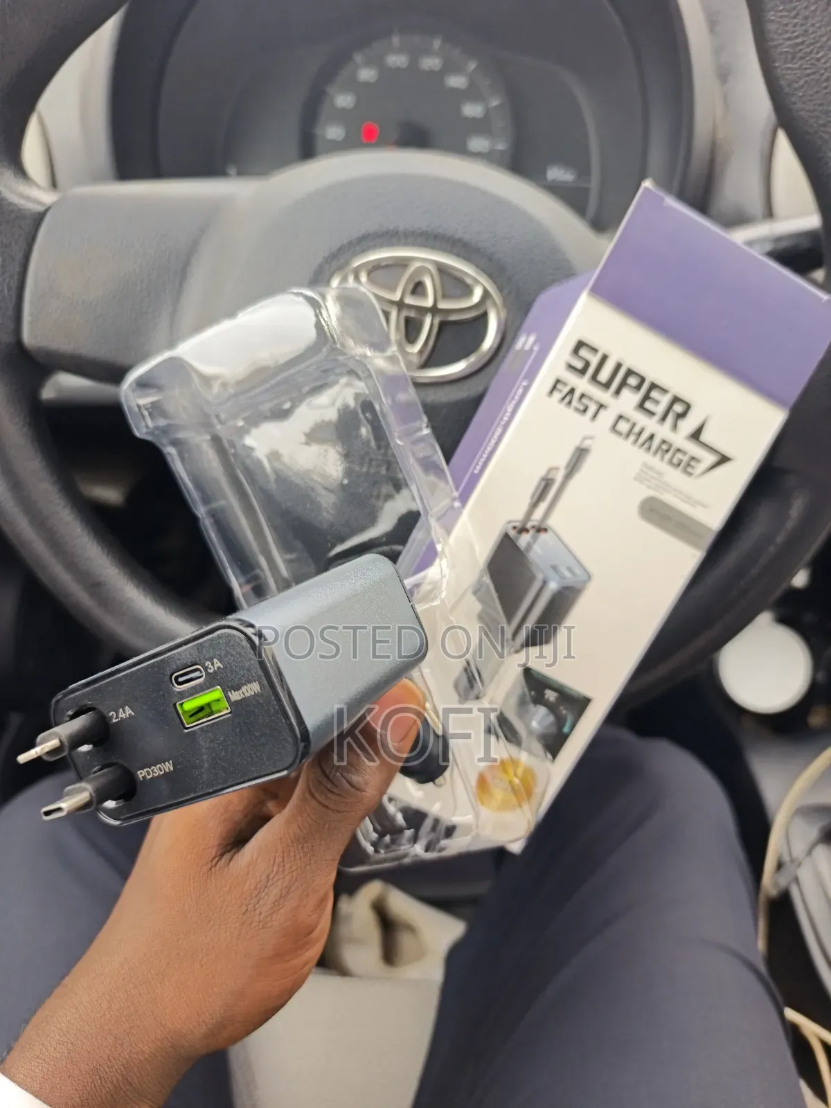 100w Type C and iPhone Car Charger