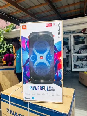 Newly in Box JBL Speaker Black Audio Bass Party Box 110!
