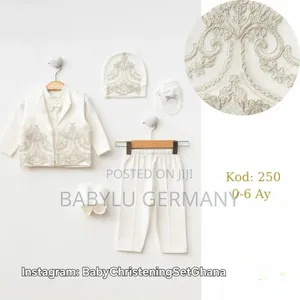 White Baby Boy Christening or Naming Gift Box or Suit Clothes Set
