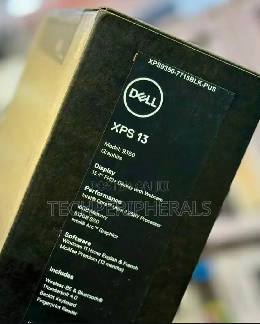 New Laptop Dell XPS 13 16GB Intel Core i7 SSD 512GB