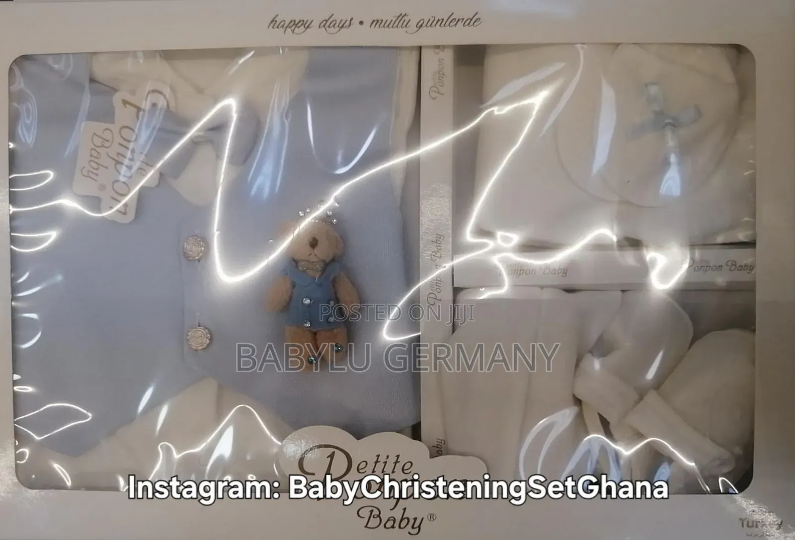 Custom Luxury Baby Boy Suit Gift Box or Set With Free Teddy Bear