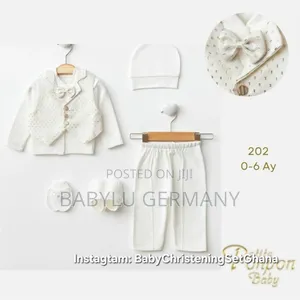 Luxury White Baby Boy Christening or Naming Ceremony Suit Gift Set