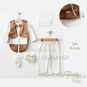 Royal Brown Luxury Baby Boy Suit Gift Set Newborn to 6 Months Old