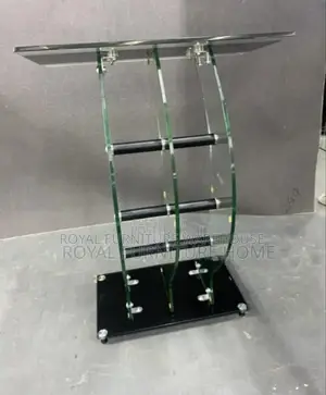Imported Tempered Glass Preaching Podium Pulpit Stand