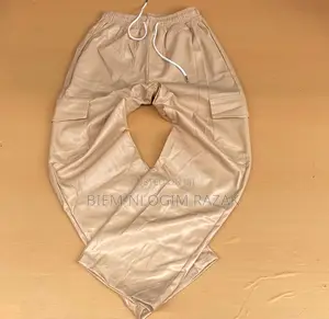 Cargo Leather Pants Available in Stock