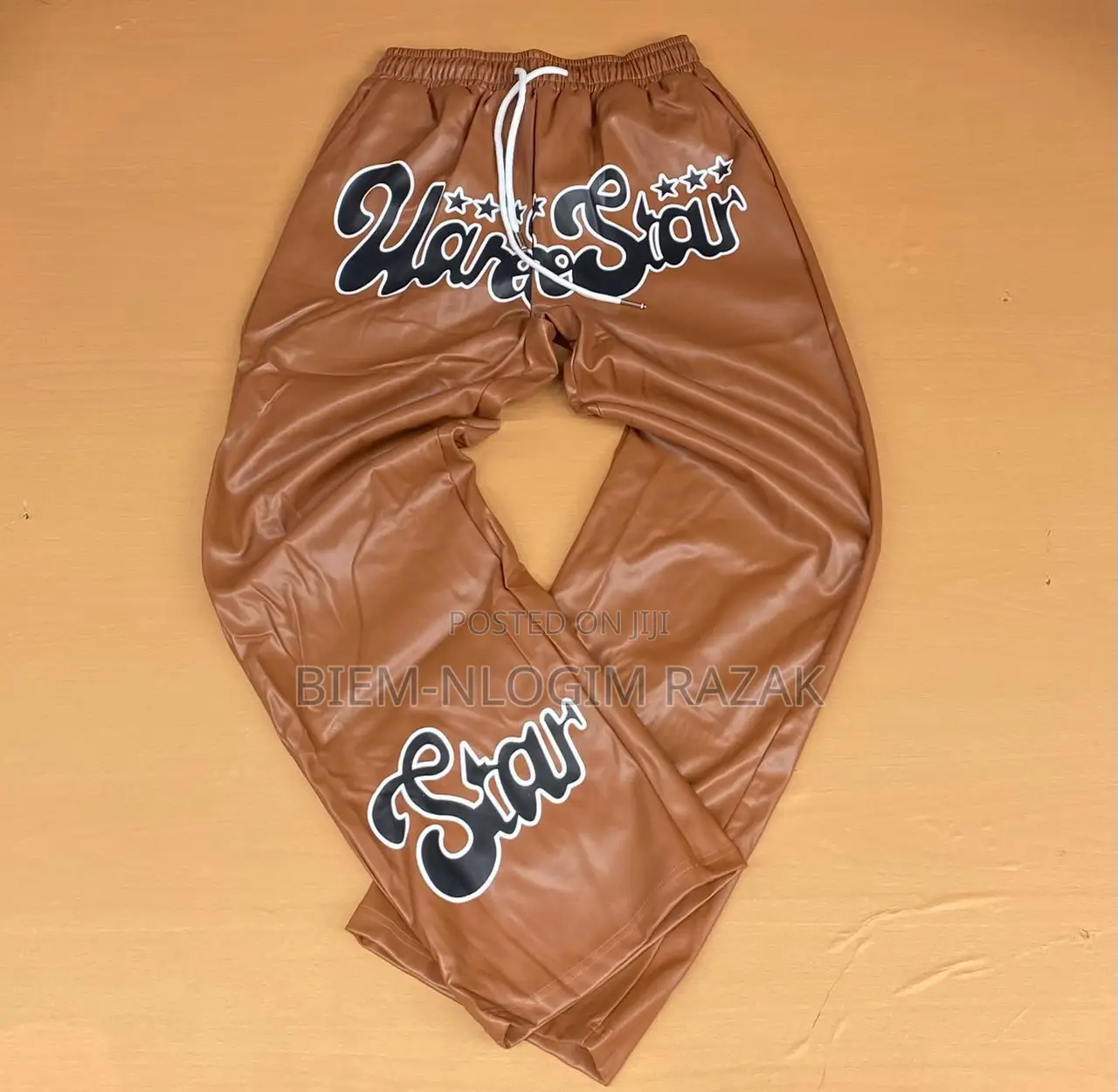 Cargo Leather Pants Available in Stock
