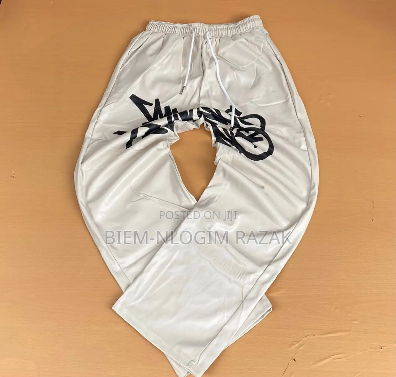 Cargo Leather Pants Available in Stock