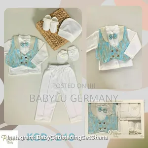 Premium Blue and Whit Baby Boy Suit Gift Set Newborn to 6 Months