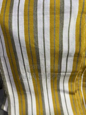 Gold and White Northern Kente(Fugu)
