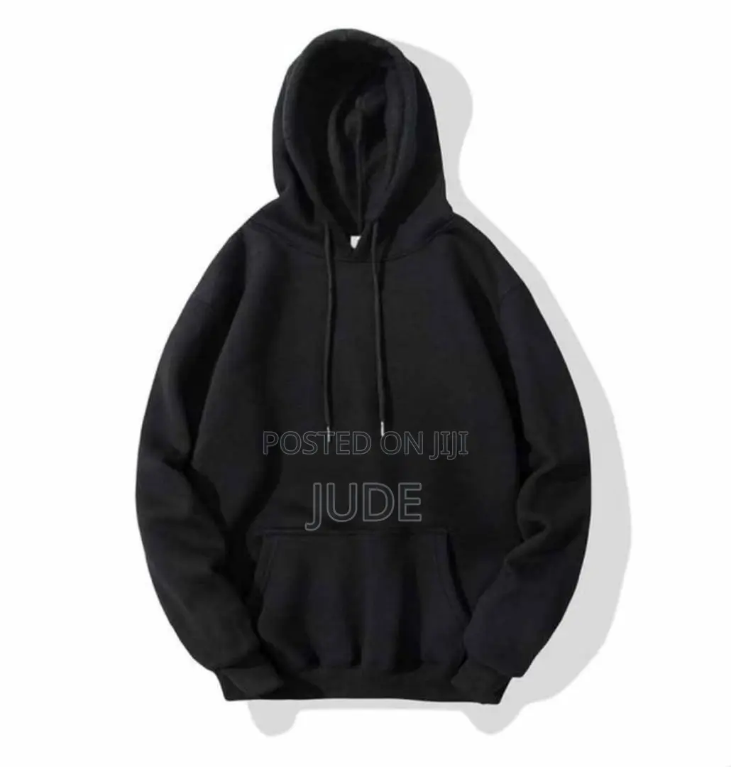 Thick Black Hoodie