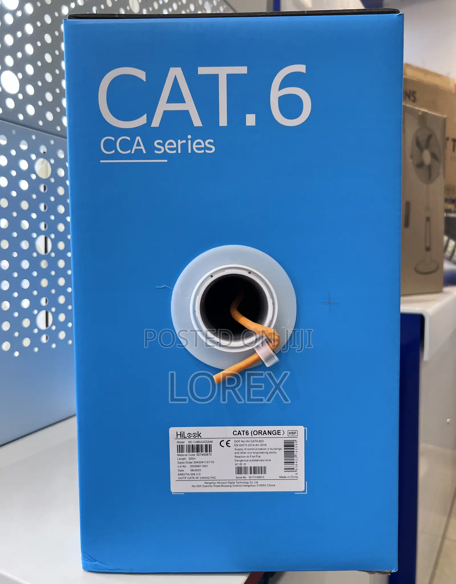 Hilook Cat6 Cable 305m Cca Nc-1ln6uu/Cca Mixed Copper