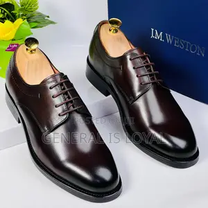 J.M Weston Dark Coffee Executive Men Leather Shoe