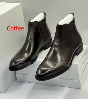 Aldo Dark Coffee Elastic Men Leather Boot