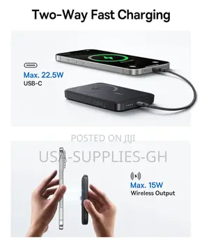 Baseus Magsafe Powerbank Qi2 Certified With15w Fast Wireless Charging