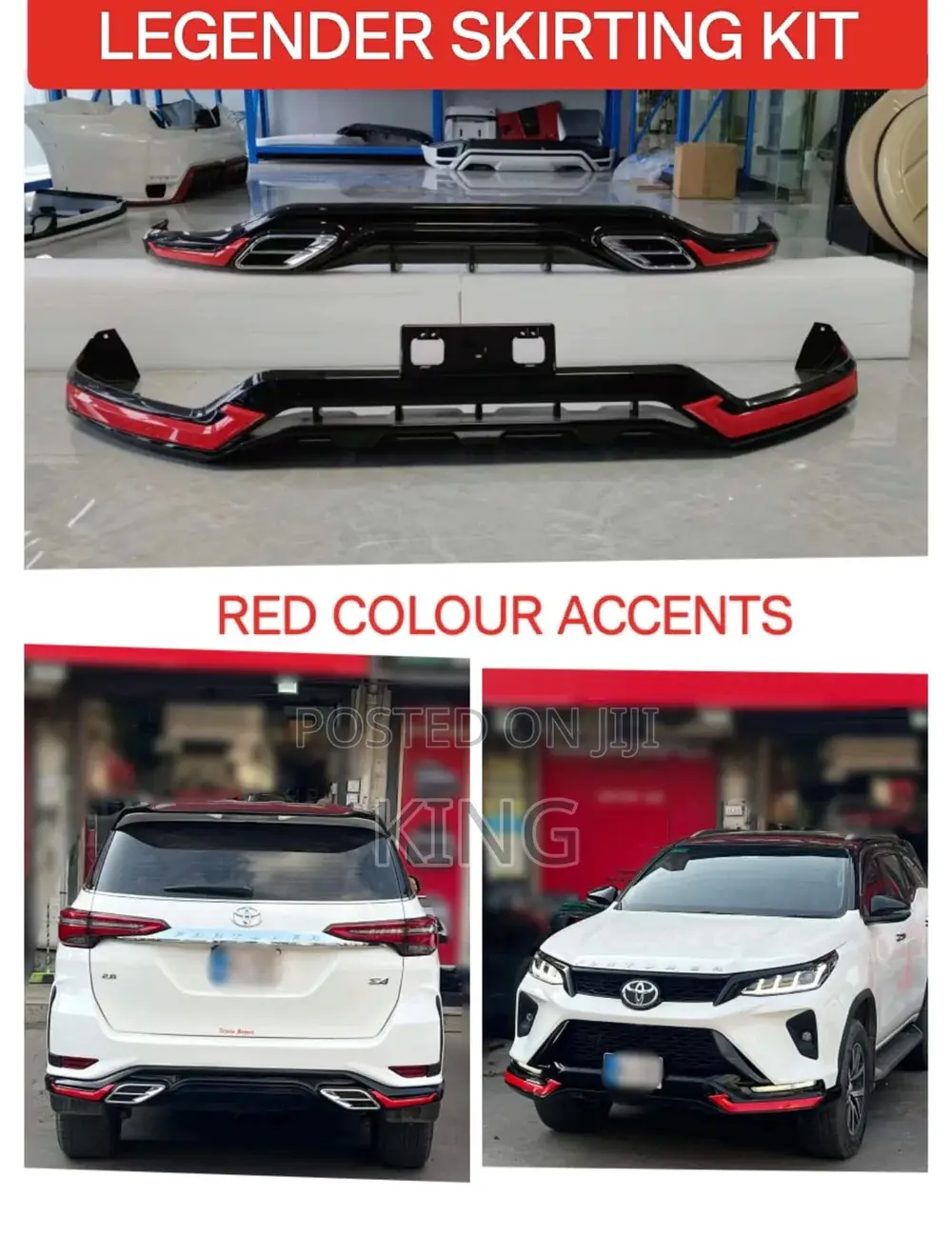 2017 2018 2020 2023 Toyota Fortuner Body Kit Facelift