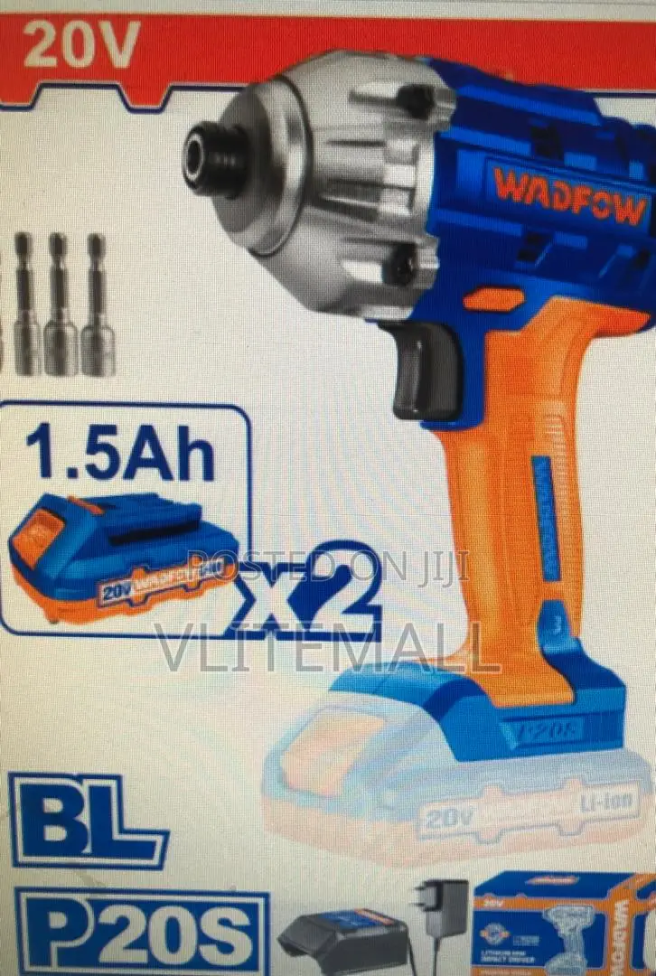 Wadfow 20v Lithium-Ion Cordless Impact Driver With 170nm Torque
