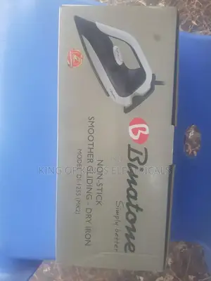 Binatone Di-1255 Dry Iron – Non-Stick, 1100–1300w