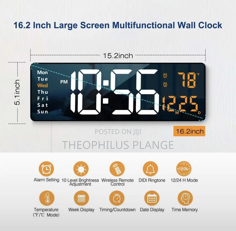 Digital Clock / Timer With Remote Control