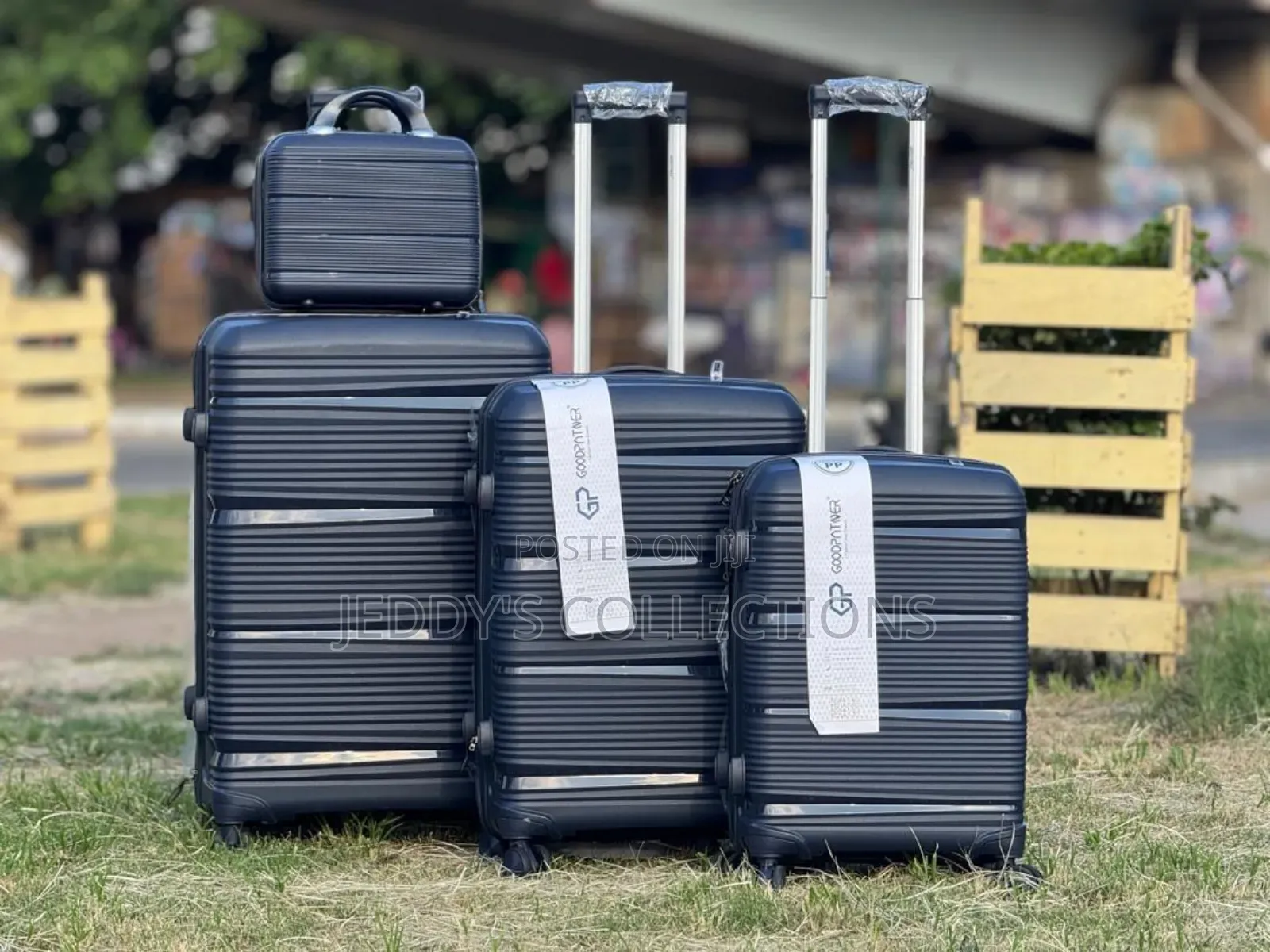 4 Pieces Pp Potable Travelling Luggage and a Cosmetics Bag