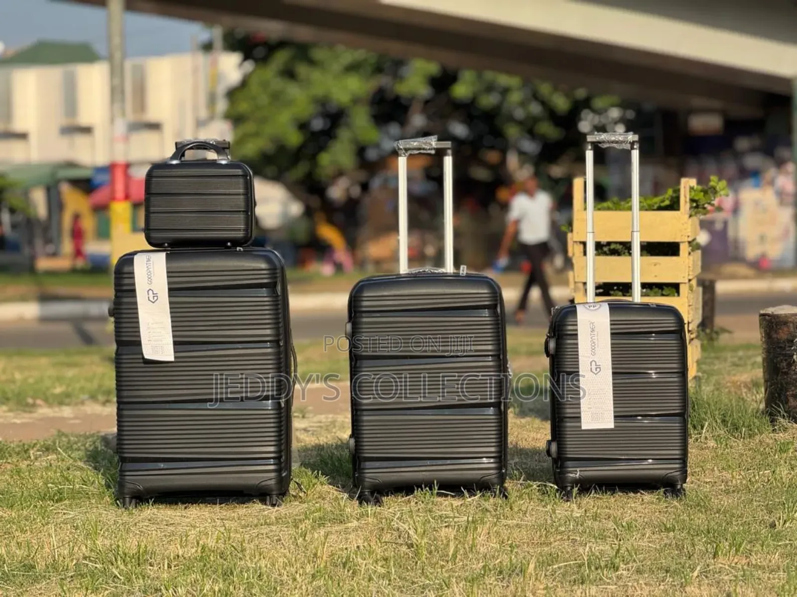 4 Pieces Pp Potable Travelling Luggage and a Cosmetics Bag