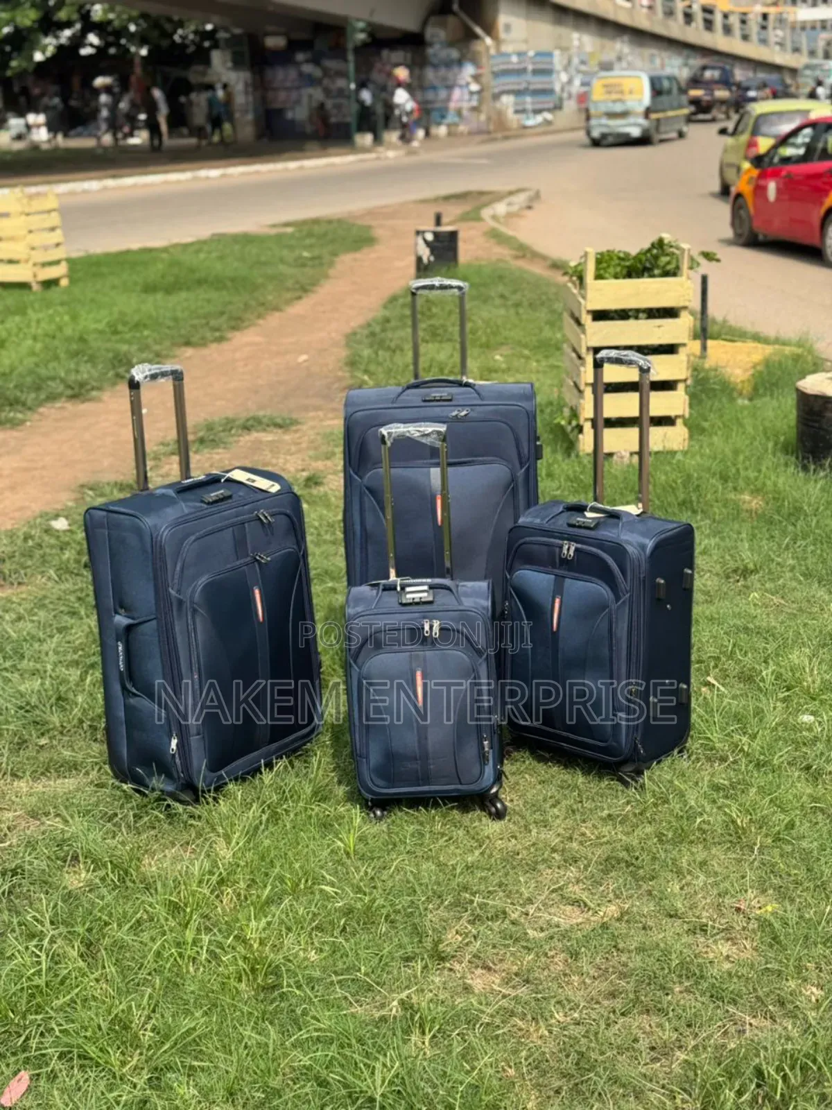4in1 Antitheft Nylon Trolling Travelling Luggage at Nakem Ent