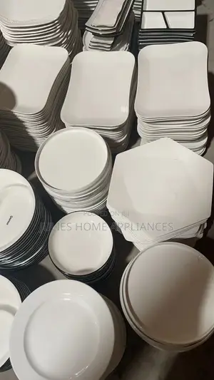 Beautiful Big Ceramic Mix Fufu Bowls /Plates Set