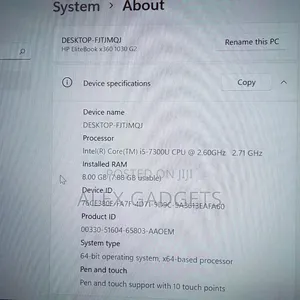 Laptop HP EliteBook X360 1030 G2 8GB Intel Core I5 SSD 256GB