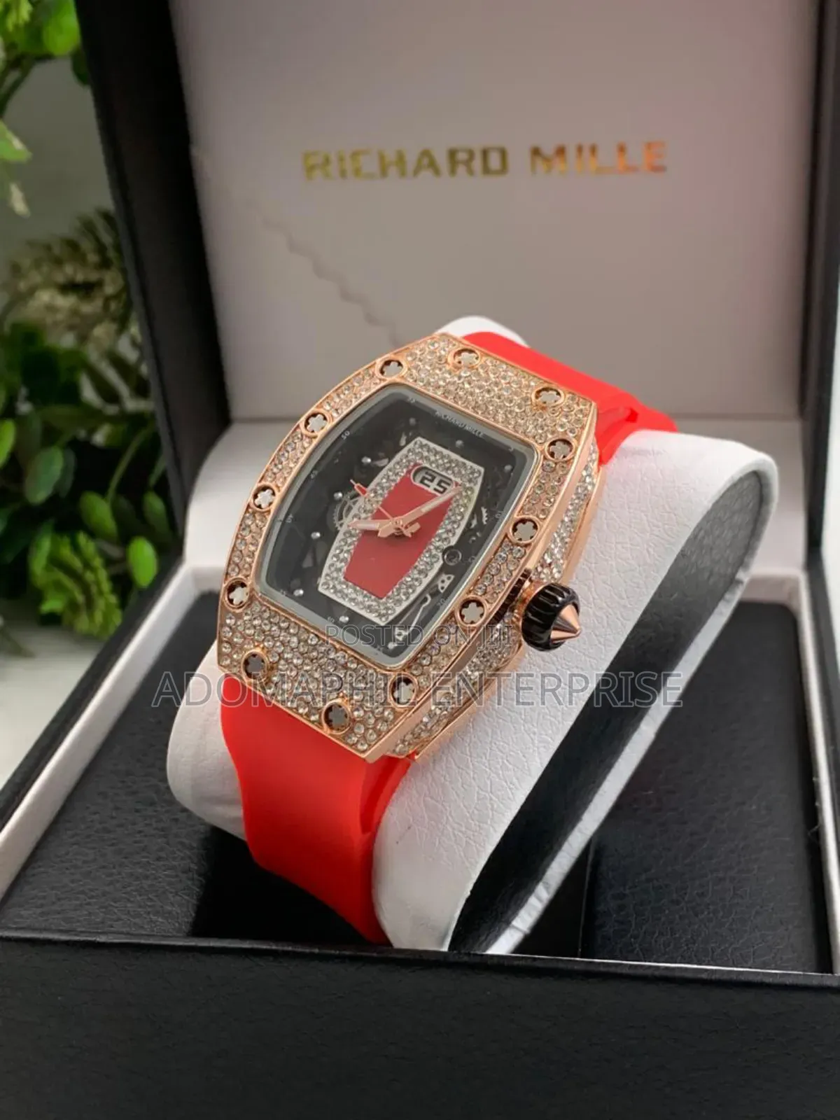 Ladies Richard Mille Silicon Strap Watch