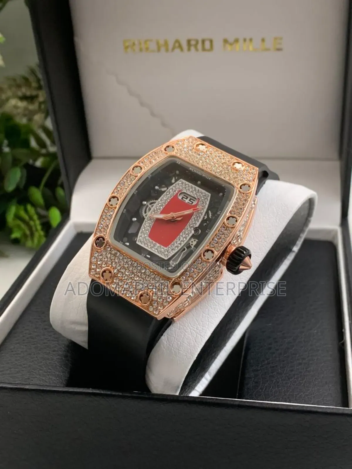 Ladies Richard Mille Silicon Strap Watch