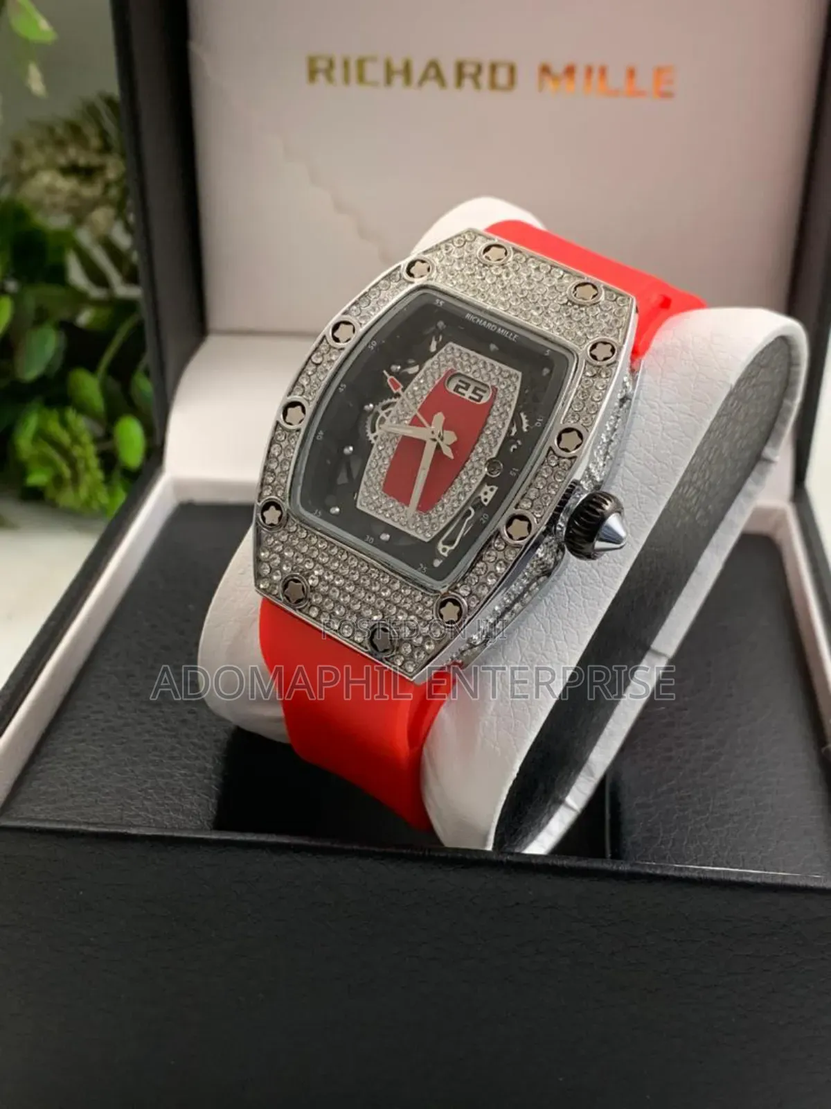 Ladies Richard Mille Silicon Strap Watch