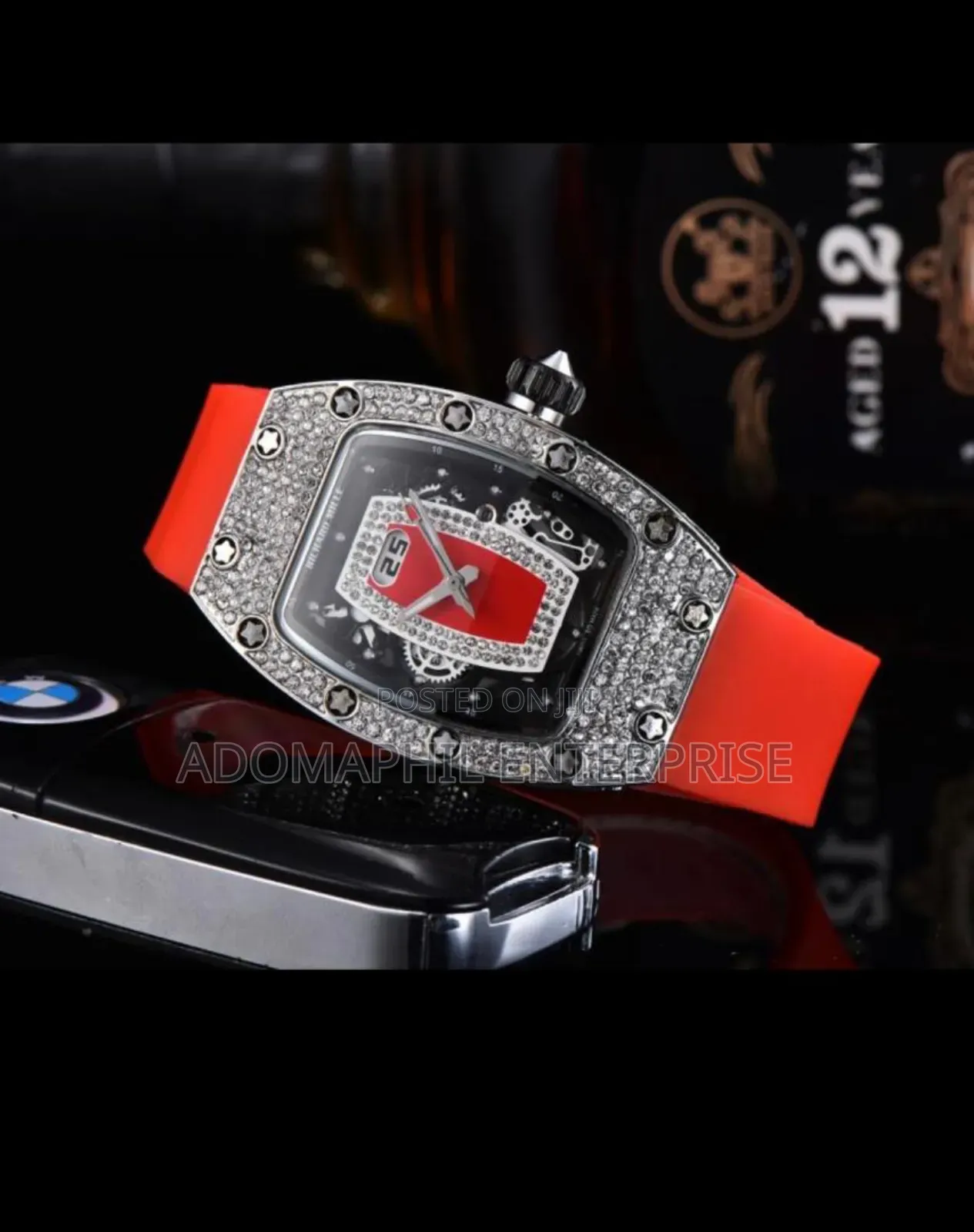 Ladies Richard Mille Silicon Strap Watch