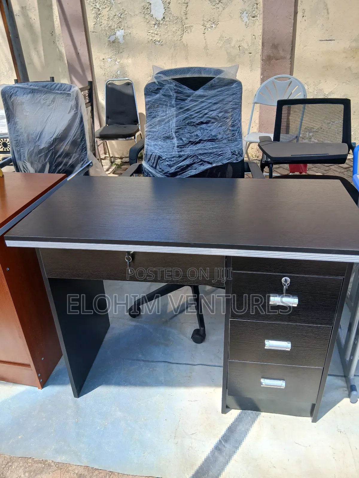 Study Table With Three Drawers