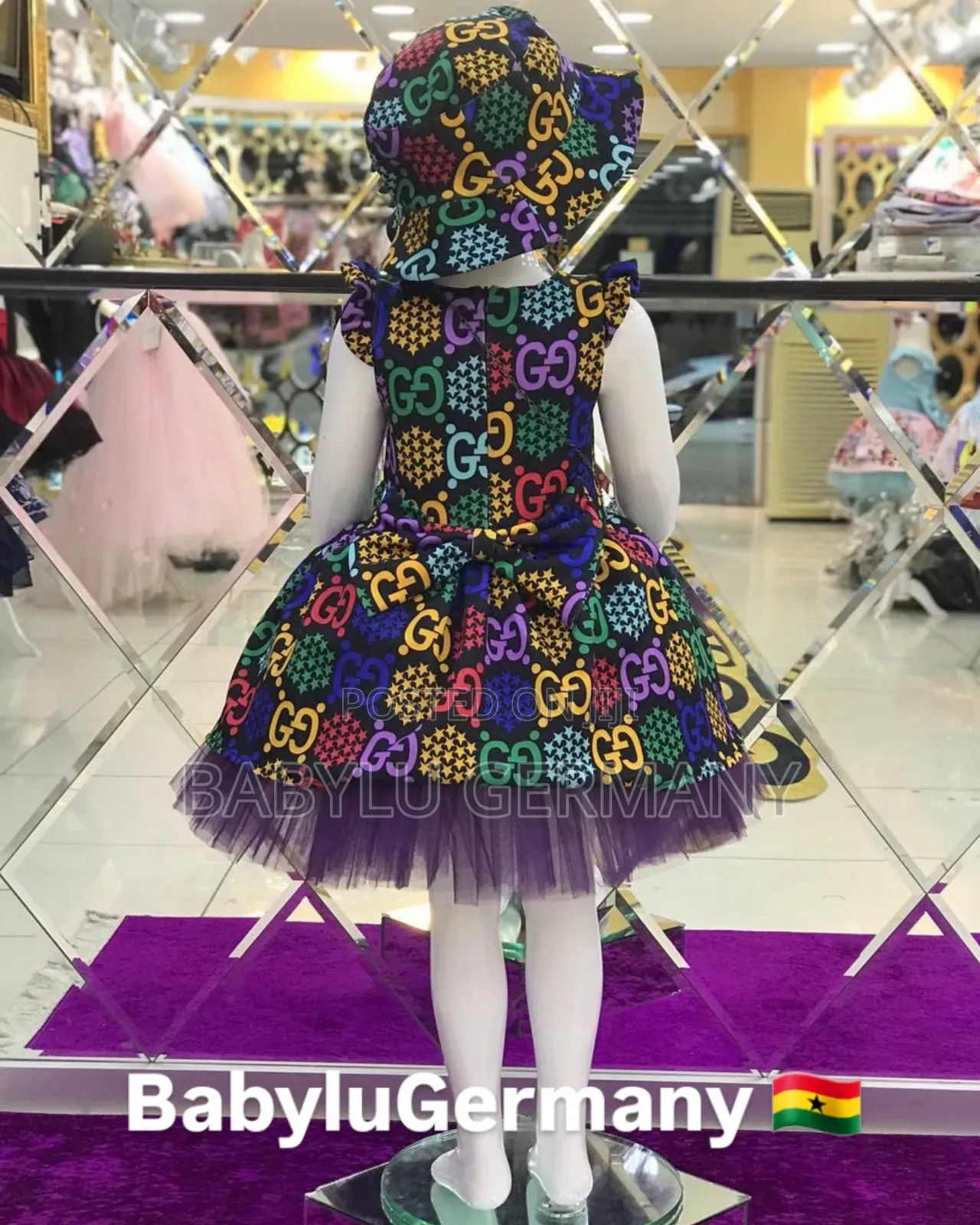 Turkey Imported Gucci Dress With Free Matching Hat And Bag