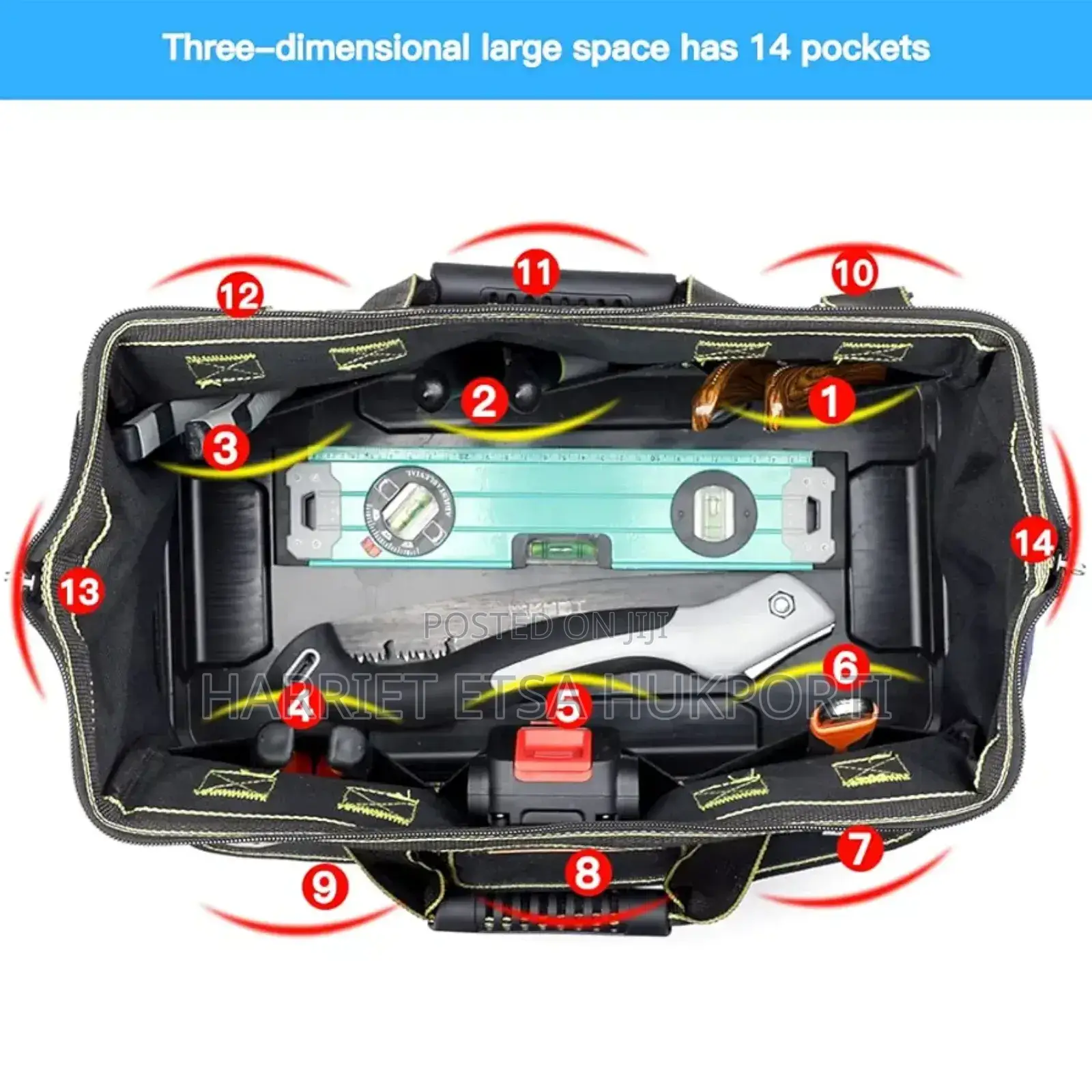 Tool Bag 16/19/23 Inch Tool Bags,Heavy Duty Tools(Pls Read Descriptn)