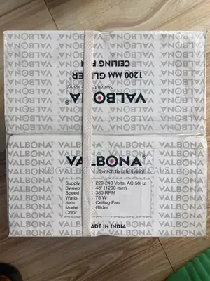 Valbona Glider 1200mm Ceiling Fan – Delight White, 3-Year Warranty