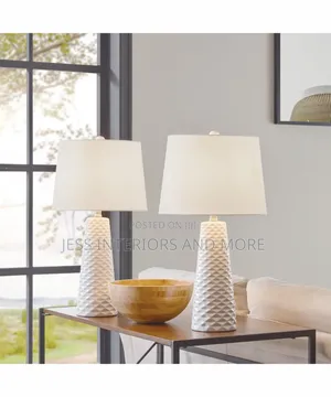 Table Lamp Set of 2 (Marble Base)